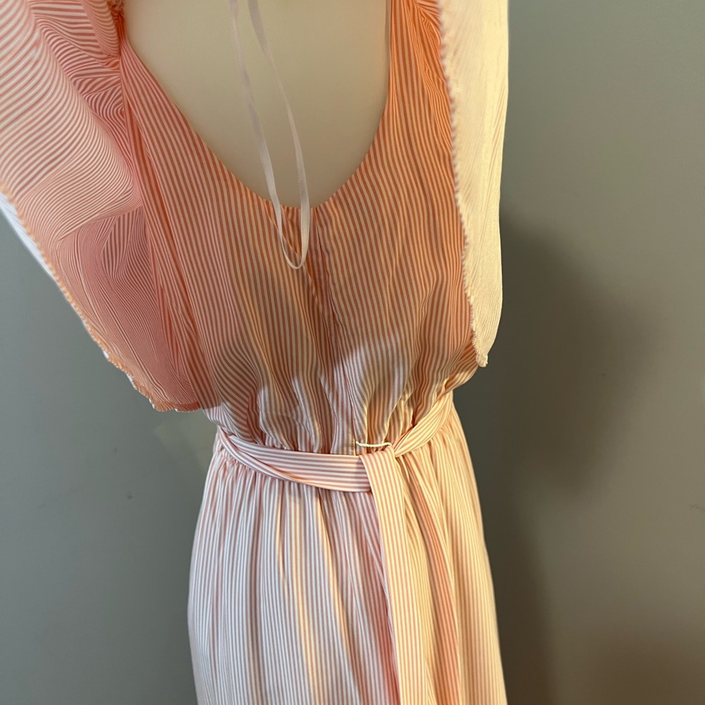 Sears Orange Ruffled Ruched Off-Shoulder Maxi Dress - Picture 11 of 14